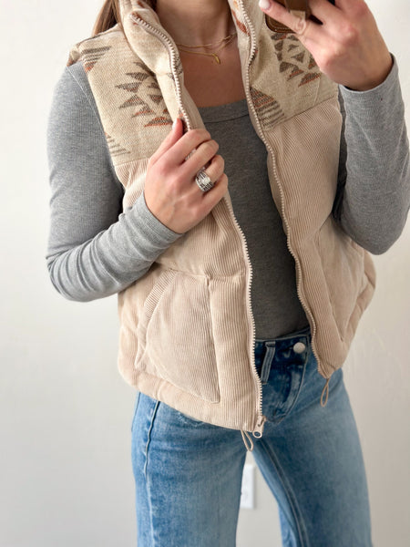 Aztec Neutral Vest