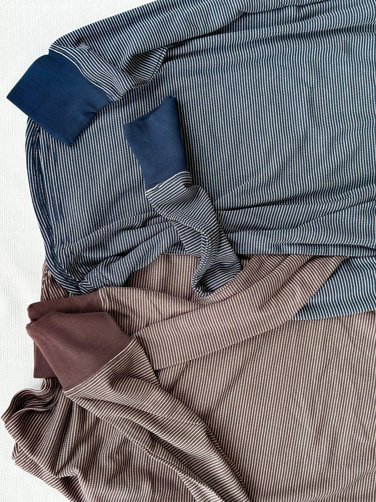 Breya Ribbed Buttery Soft Long Sleeve [Navy & Espresso]