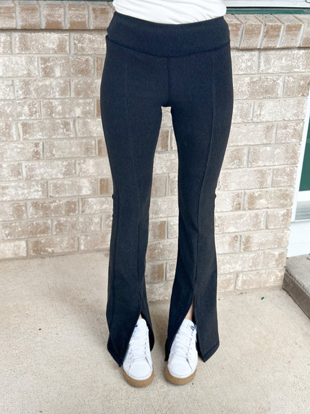 Cooper Fleece Split Flare Leggings