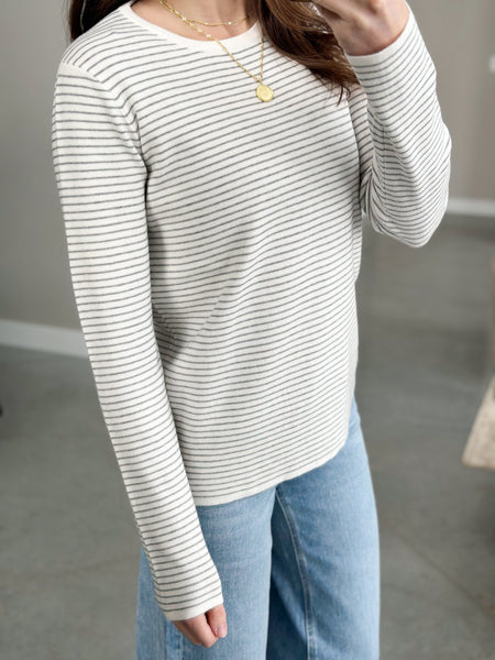Sebastian Stripe Knit [gray]