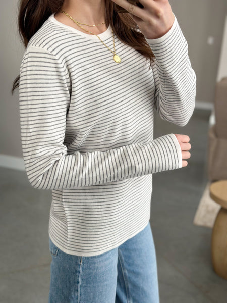 Sebastian Stripe Knit [gray]
