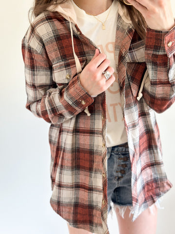 Patio Hooded Flannel