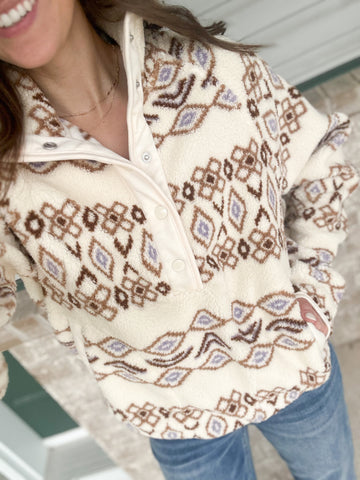 Have it All Sherpa [aztec] Pullover