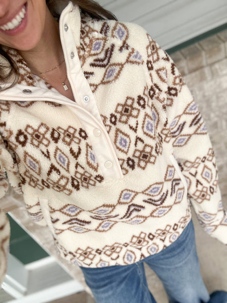 Have it All Sherpa [aztec] Pullover