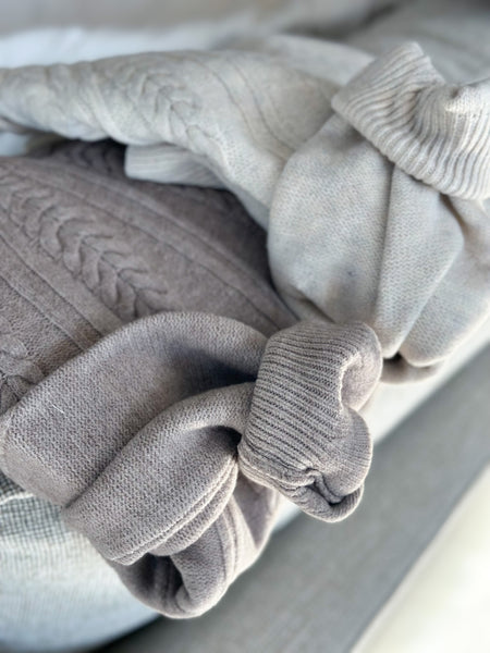 Detailed Neutral Soft Crew Knit