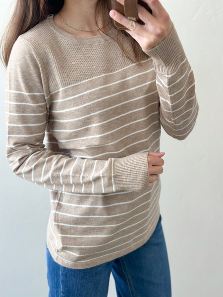 Cove Taupe Light Weight Sweater
