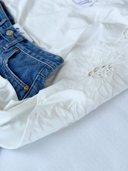 Details Matter Sleeve Top [ivory & burgundy]