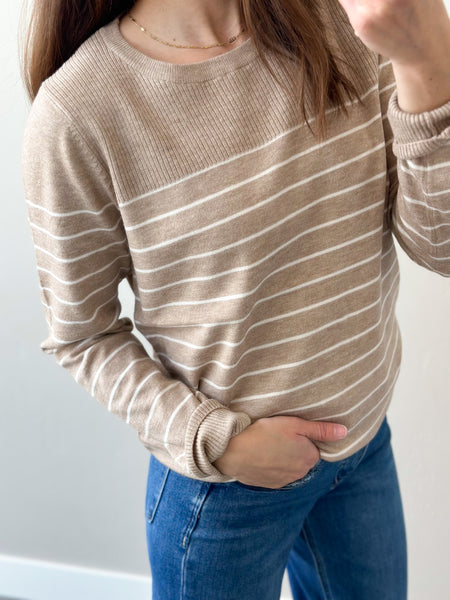 Cove Taupe Light Weight Sweater