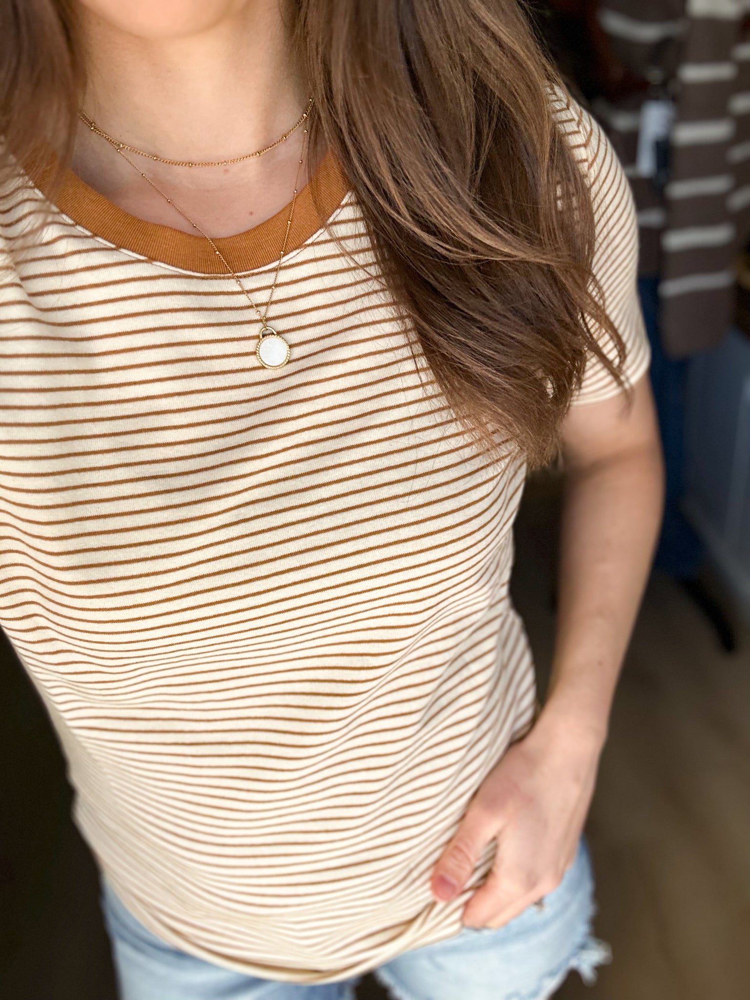 Legit the Best Tee [camel & ivory, taupe & black]