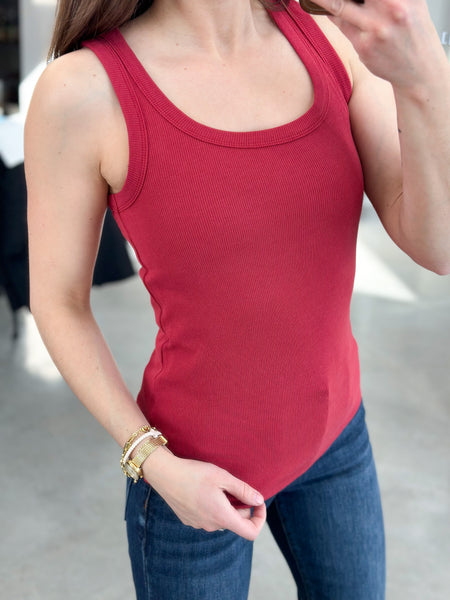 Rosey Ribbed Tank