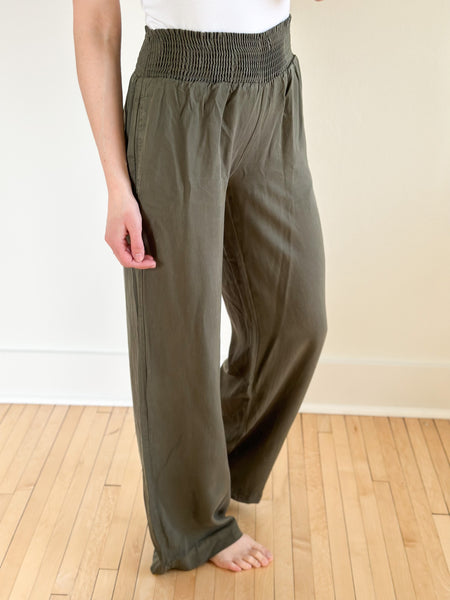 Grady High Rise Olive Pants Pre-ORDER 1-2 weeks