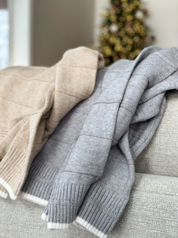 Twinkle Texture Butter Knit [taupe & gray]