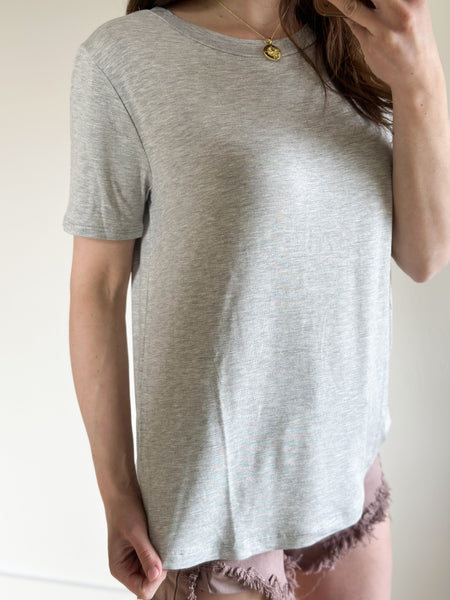 All Day Everyday Basic Tshirt [Olive & h.grey]