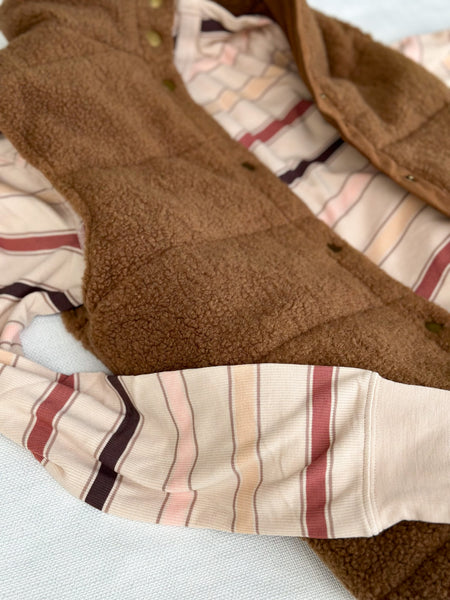 Breya Buttery Ribbed Long Sleeve [Fall Stripes & Plumburg]