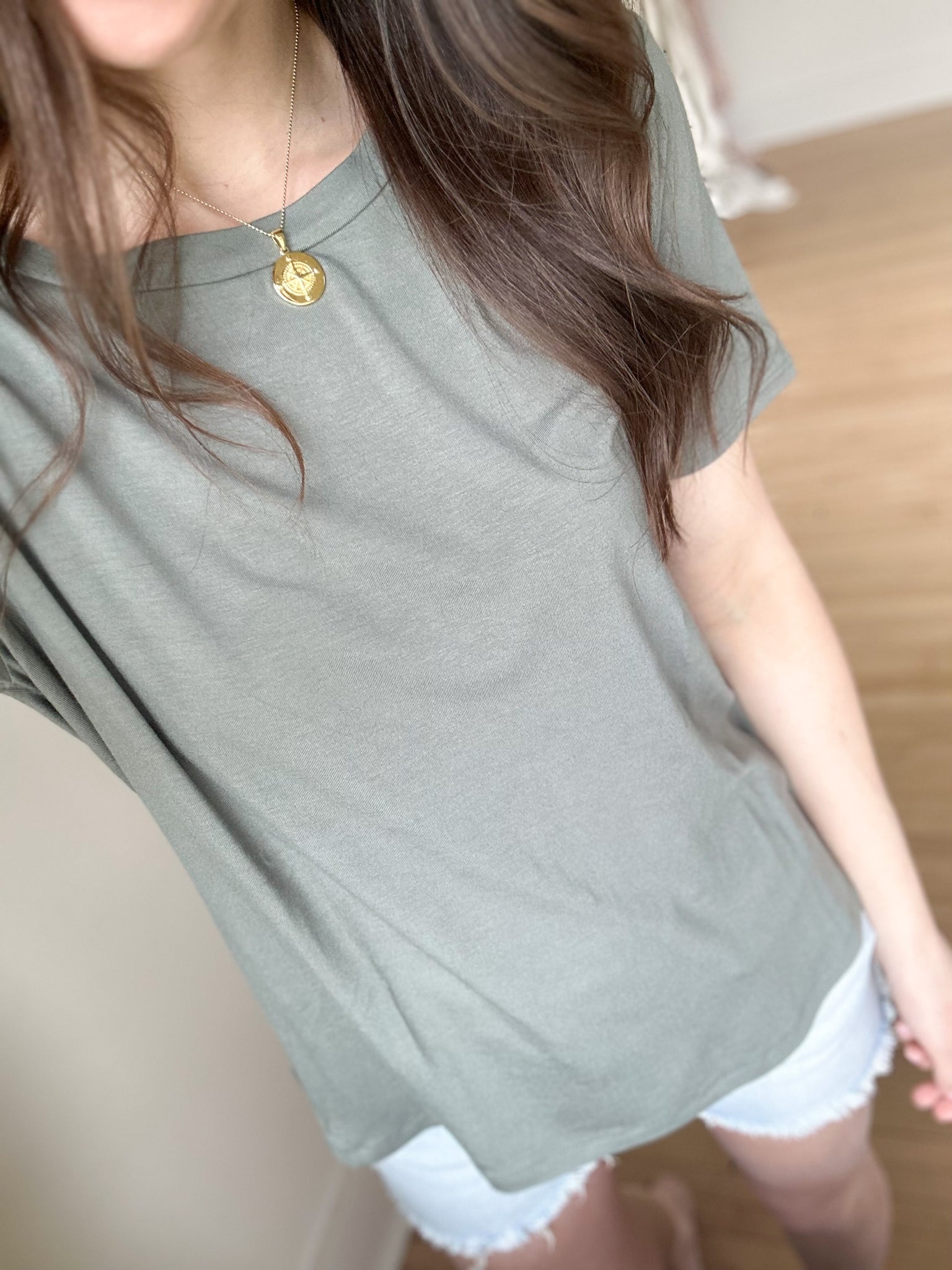 All Day Everyday Basic Tshirt [Olive & h.grey]