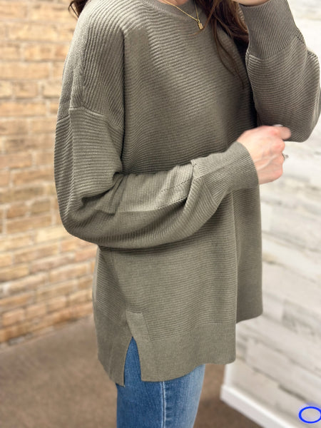 Sophie Olive Sweater