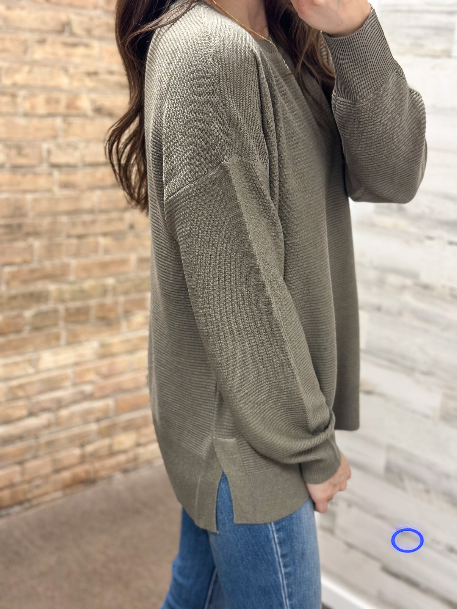 Sophie Olive Sweater