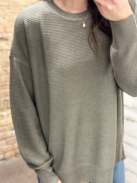 Sophie Olive Sweater