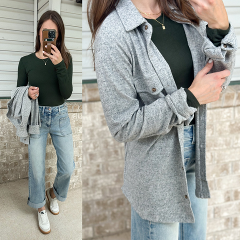 Maple Buttery Soft Button Down [H. Gray]