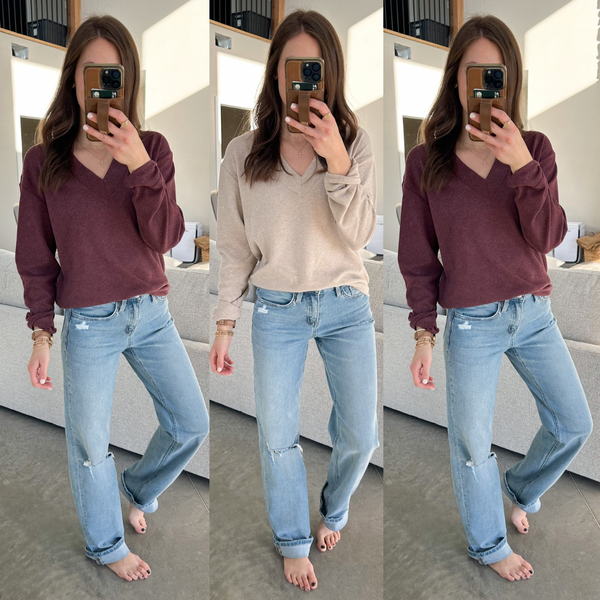 Maple Butter Soft Vneck