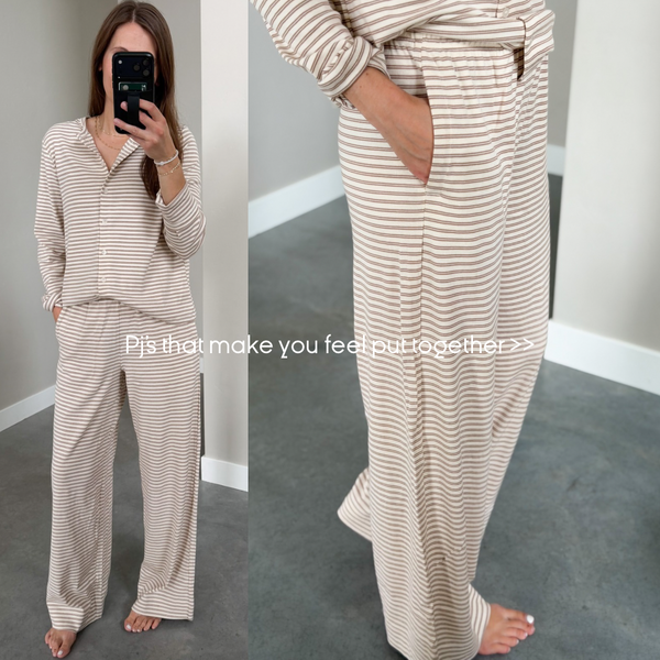 Cozy Cotton Stripe Set [top + pants included]