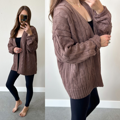 Crystal Cable Knit Cardigan