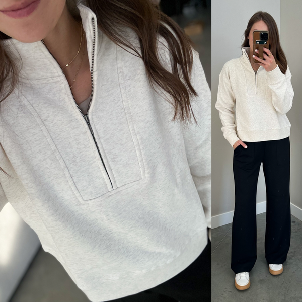 The Classic Oatmeal 1/4 Zip