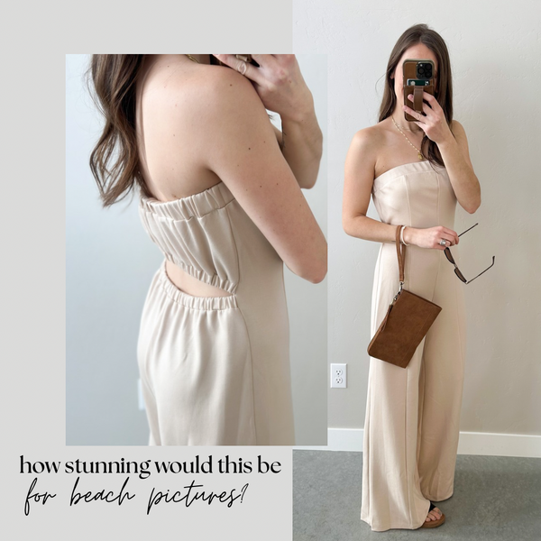 Beach View Jumpsuit [beige]