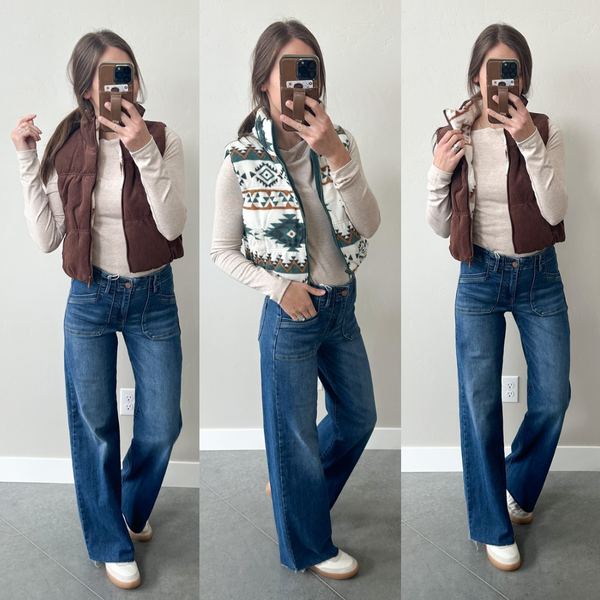 Reversible Cropped Vests [3 colors]