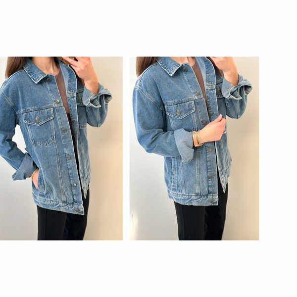 Tie Back Denim Jacket