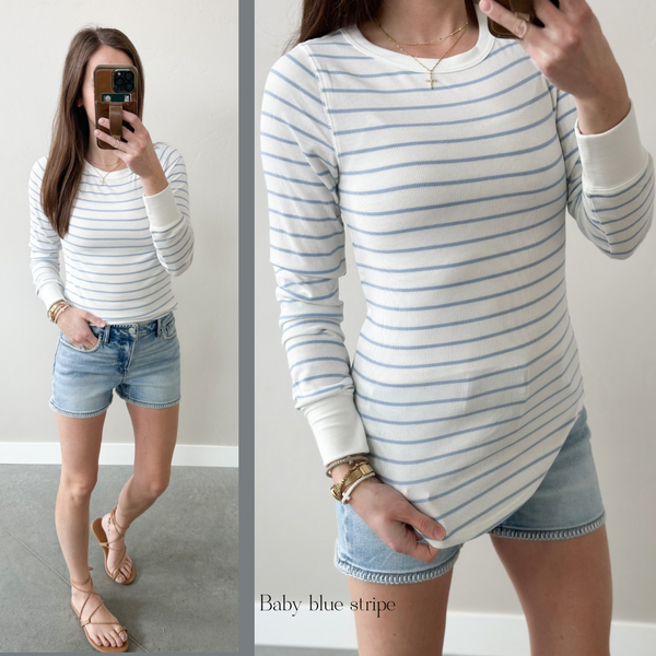 Breya Micro Ribbed Long Sleeve [4 colors]