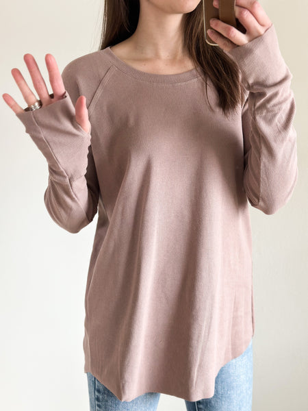 Dallas Ribbed Long Sleeve [Mocha]