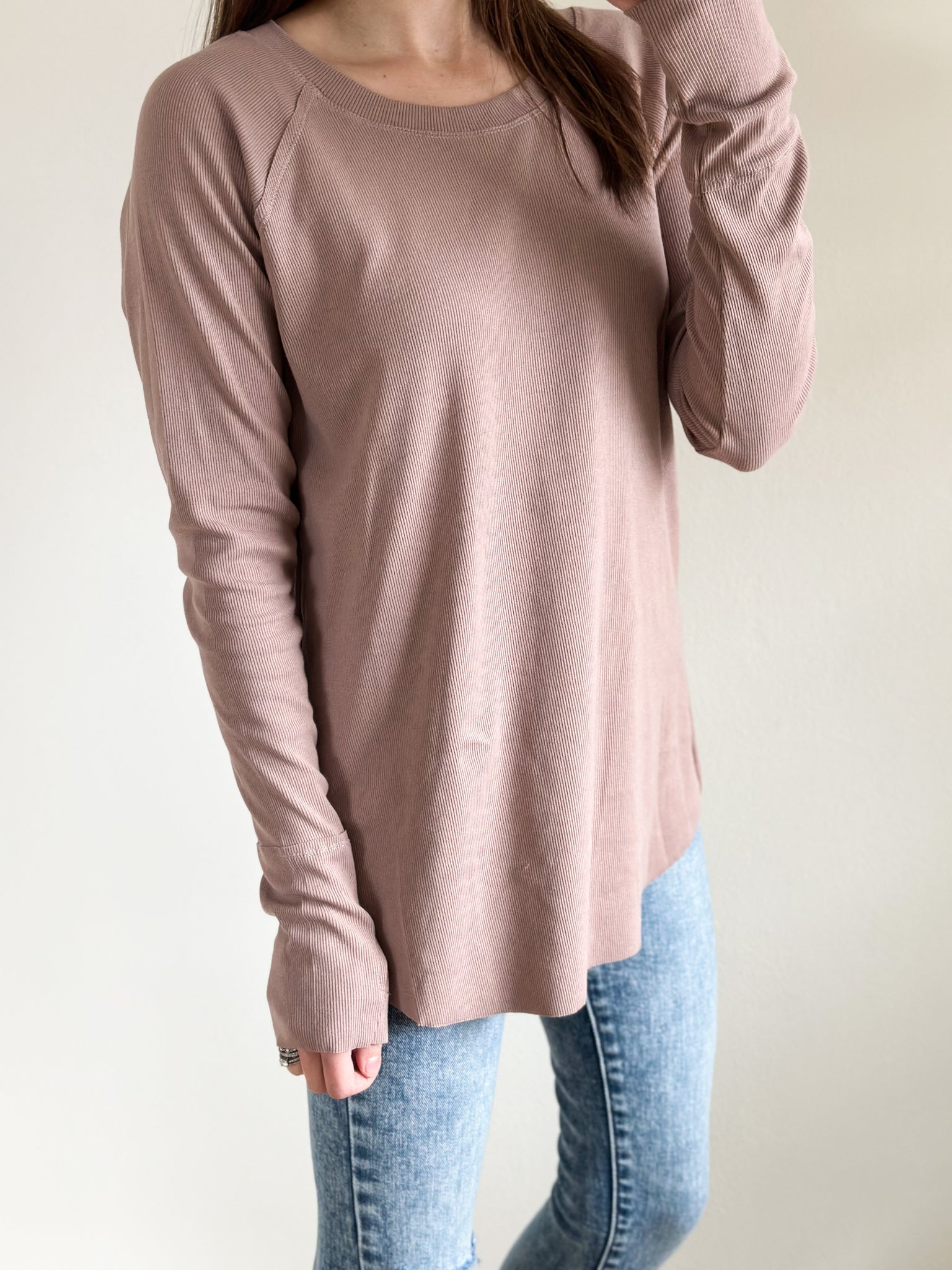 Dallas Ribbed Long Sleeve [Mocha]