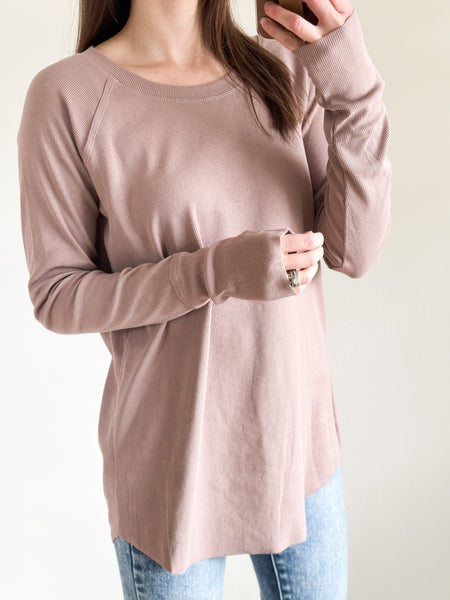 Dallas Ribbed Long Sleeve [Mocha]